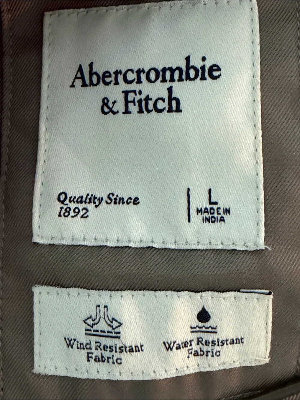 Abercrombie Olive Utility Hooded Cropped Jacket Sz L - Picture 5 of 7